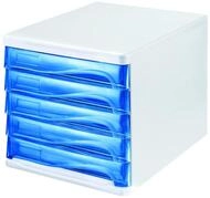 helit H6129430 - Schubladenbox &bdquo;the wave, blau transparent