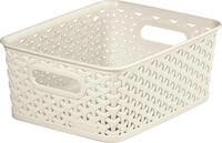 Curver My Style Aufbewahrungskorb in Rattan-Optik f&uuml;r K&uuml;che, Wohnzimmer,