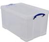 Really Useful Aufbewahrungsbox aus Kunststoff, 84 l, recycelt, massiv, schwarz