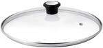 Tefal Glasdeckel 28 cm, Edelstahlfassung, Sp&uuml;lmaschinenfest, Dampfventil,