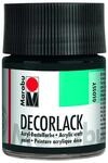 Marabu 11300005073 - Decorlack Acryl Schwarz 073, 50 ml, hochgl&auml;nzender...