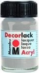 Marabu Acryllack "Decorlack", metallic-silber, 15 ml,im Glas VE = 1