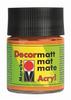 Marabu 14010005013 - Decormatt Acryl Orange 013, 50 ml, samtmatte Acrylfarbe auf