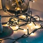 hellum Lichterkette innen, 20 er LED Lichterkette mit Timer, Dekoration