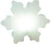 8 seasons design Shining Crystal LED Schneeflocke (Ø 60 cm, weiß) mit Farbwechsler