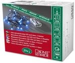 Konstsmide LED Globelichterkette, runde Dioden, 6h Timer, 20 blaue Dioden,