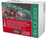 Konstsmide LED Globelichterkette, runde Dioden, 6h Timer, 20 rote Dioden,