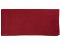möve Superwuschel Badteppich 60 x 130 cm aus 100% Baumwolle, ruby