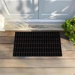 Astra Wetterfeste Fu&szlig;matte Au&szlig;en - Schwarz/Weinrot 40x60 cm - Robuste...