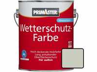 Primaster Wetterschutzfarbe 2,5L Silbergrau Holzfarbe UV-Schutz Wetterschutz