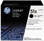 HP 51X Schwarz 2er-Pack Original LaserJet Tonerkartuschen mit hoher Reichweite