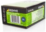 Lexmark 802hy Toner Gelb Standardkapazit&atilde;&curren;T 3.000 Seiten 1er-Pack Corporate,
