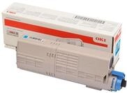 OKI Cyan Original Tonerpatrone Bis zu 6000 Seiten f&uuml;r MC573dn C532dn 542dn