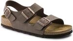 BIRKENSTOCK Classic Milano Birko-Flor 634501, Riemchensandalen, Braun (Mocca 650), 43