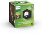 Philips myGarden LED Wandaussenleuchte Parterre, 8W,Schwarz, 13 x 13 x 13 cm