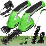 tectake&reg; Akku Heckenschere elektrisch, Strauchschere 7.2V, Grasschere mit 2