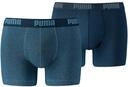 Puma Basic Boxer Herren Short, Underwear- Gr. S, blau (denim)