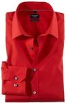 OLYMP No 6 six Super Slim Hemd Langarm New Kent Kragen mittelrot 36, Mittelrot