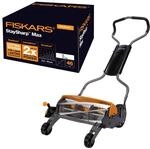 Fiskars Spindelm&auml;her, Rasenm&auml;her mit ber&uuml;hrungslosem Schneidesystem 
