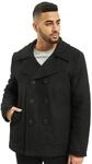 Brandit Pea Coat, Farbe: black, Gr&ouml;&szlig;e: S