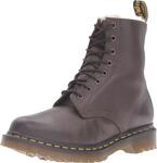 Dr. Martens Damen 1460 Serena Leder Schn&uuml;rstiefel mit Kunstfellfutter