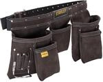 STANLEY Leder-Werkzeugg&uuml;rtel mit Taschen, STST1-80113 | Organizer mit vielen