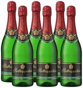 Rotk&auml;ppchen Sekt Flascheng&auml;rung Riesling trocken 6er Set (6 x 0,75l) &ndash;