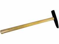 HAROMAC Fliesenhammer flach, 50 gramm, Eschenstiel, C45 Stahl, fein geschliffen, mit