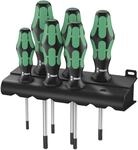 Wera 367/6 Torx Bo Kraftform Plus, Torx Bo-Schraubendrehersatz mit Rack,...