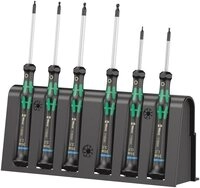 Wera Elektroniker-Schraubendrehersatz 2052/6 + Rack, 6-teilig, 05118156001