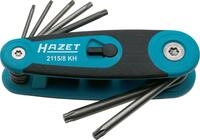 HAZET Winkelschraubendreher-Satz 2115/8KH, Innen TORX Profil, 8-teilig | Abtrieb