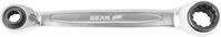 KS Tools 503.4657 4 in 1 GEARplus umschaltbar Doppel-Ratschenringschl&uuml;ssel,