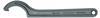 GEDORE Hakenschlüssel mit Zapfen, für Kreuzlochmuttern, SW 120-130 mm, Spitzen-Ø 8