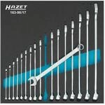 Hazet Ring-Maulschl&uuml;ssel-Satz 163-98/17, Lange Ausf&uuml;hrung, L&auml;nge 344 mm | Abtrieb