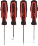 KS Tools Splintentreibersatz, hochglanz verchromt, 4-tlg Hakenwerkzeug-Satz
