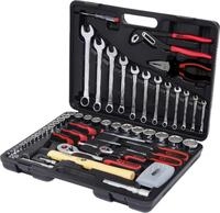 KS Tools 911.0688 1/4 Zoll + 1/2 Zoll Werkzeug-Satz | inklusive 2 Umschaltknarren,