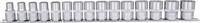 KS Tools 911.1285 1/2" 12-kant-Stecknuss-Satz, 15-tlg., 10-24mm