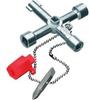 KNIPEX 00 11 02 Schaltschrank-Schlüssel für gängige Schränke und...