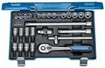 GEDORE 30 IMU-10 Steckschl&uuml;ssel-Satz 3/8' 26-TLG 6-Kant IN-is-PH