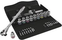 Wera 05004080001 8100 SC 10 Zyklop Metal-Knarrensatz, Durchsteckvierkant, 1/2...