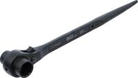 BGS 309 | Ger&uuml;stbauer-Knarre | SW 17 x 21 mm | L&auml;nge 310 mm | Zw&ouml;lfkant 