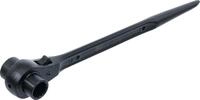 BGS 308 | Ger&uuml;stbauer-Knarre | SW 17 x 19 mm | L&auml;nge 310 mm | Zw&ouml;lfkant 