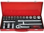 KS Tools 917.4024 1/2 Steckschl&uuml;ssel-Satz, 24-tlg. 6-kant 4042146237205 Matt