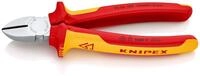 KNIPEX Seitenschneider, verchromt, 180 mm, Chrom-Vanadium Stahl, VDE, weicher