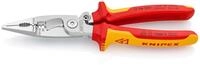 KNIPEX Elektro-Installationszange, VDE, &Ouml;ffnungsfeder, Kabelschneiden, Abisolieren,