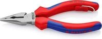KNIPEX Spitz-Kombizange schwarz atramentiert mit Mehrkomponenten-H&uuml;llen, mit