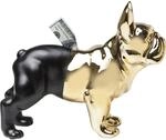 Kare Design Spardose Bulldog, Schwarz-Gold, Aufbewahrung, Steingut, Tier Motiv,