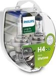 Philips automotive lighting H4 12V 6055W P43t LongLife EcoVision, Gelb, Twin Box