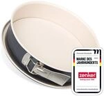 Zenker Springform &Oslash; 28 cm CREME NOIR, Backform mit Flachboden und Auslaufschutz,