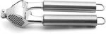 Weis Knoblauchpresse Edelstahl Silber, Ma&szlig;e: 20cm x 6cm x 4cm, 17266